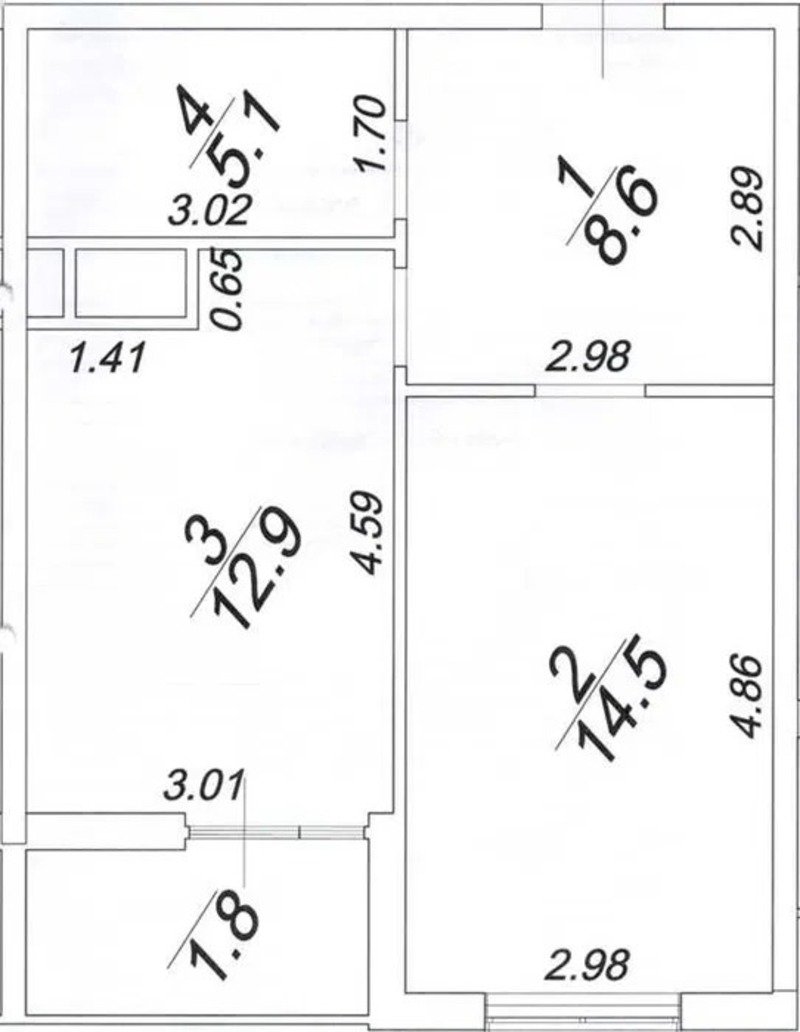 Квартира на вул. Краснова, 43 м², 55 600$ — FAKTOR