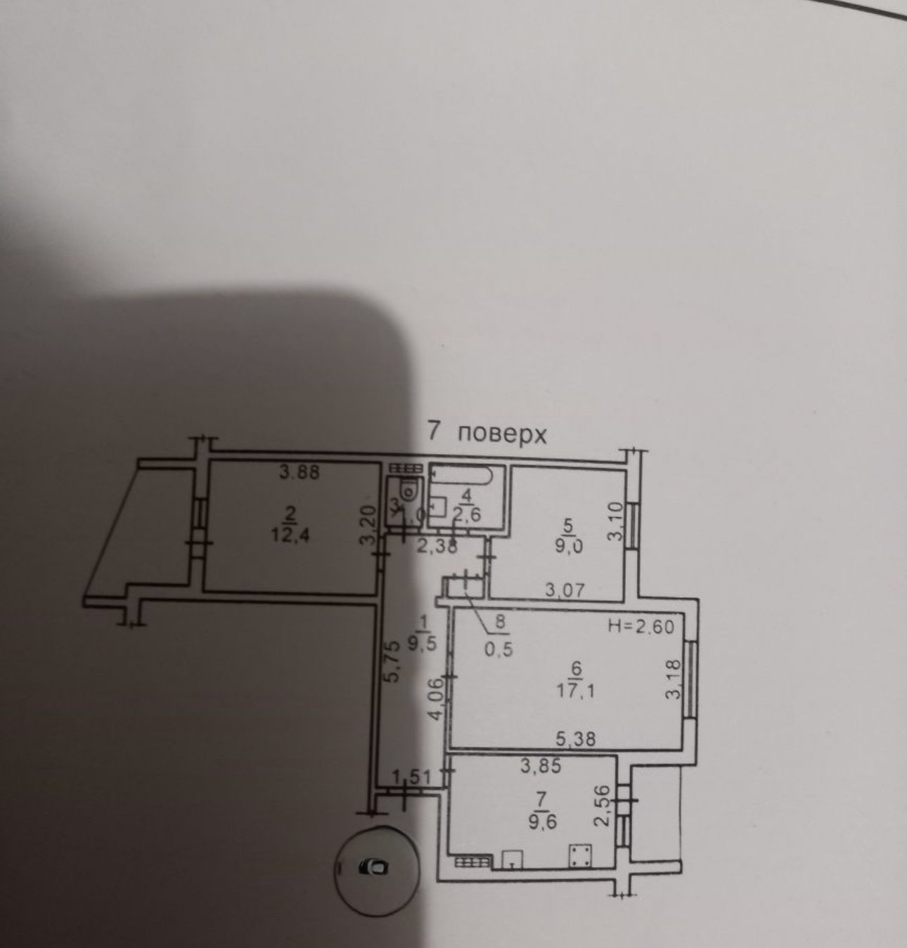 Квартира на вул. Новониколаевская дорога, 65 м², 46 000$ — FAKTOR