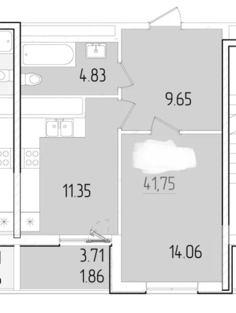 Квартира на ул. Краснова, 42 м², 54 000$ — FAKTOR