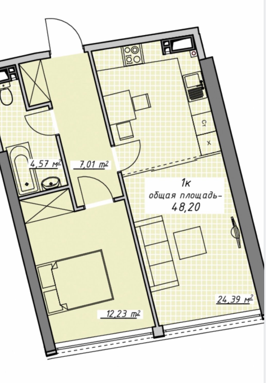 Квартира на вул. Курортный пер, 48 м², 80 000$ — FAKTOR