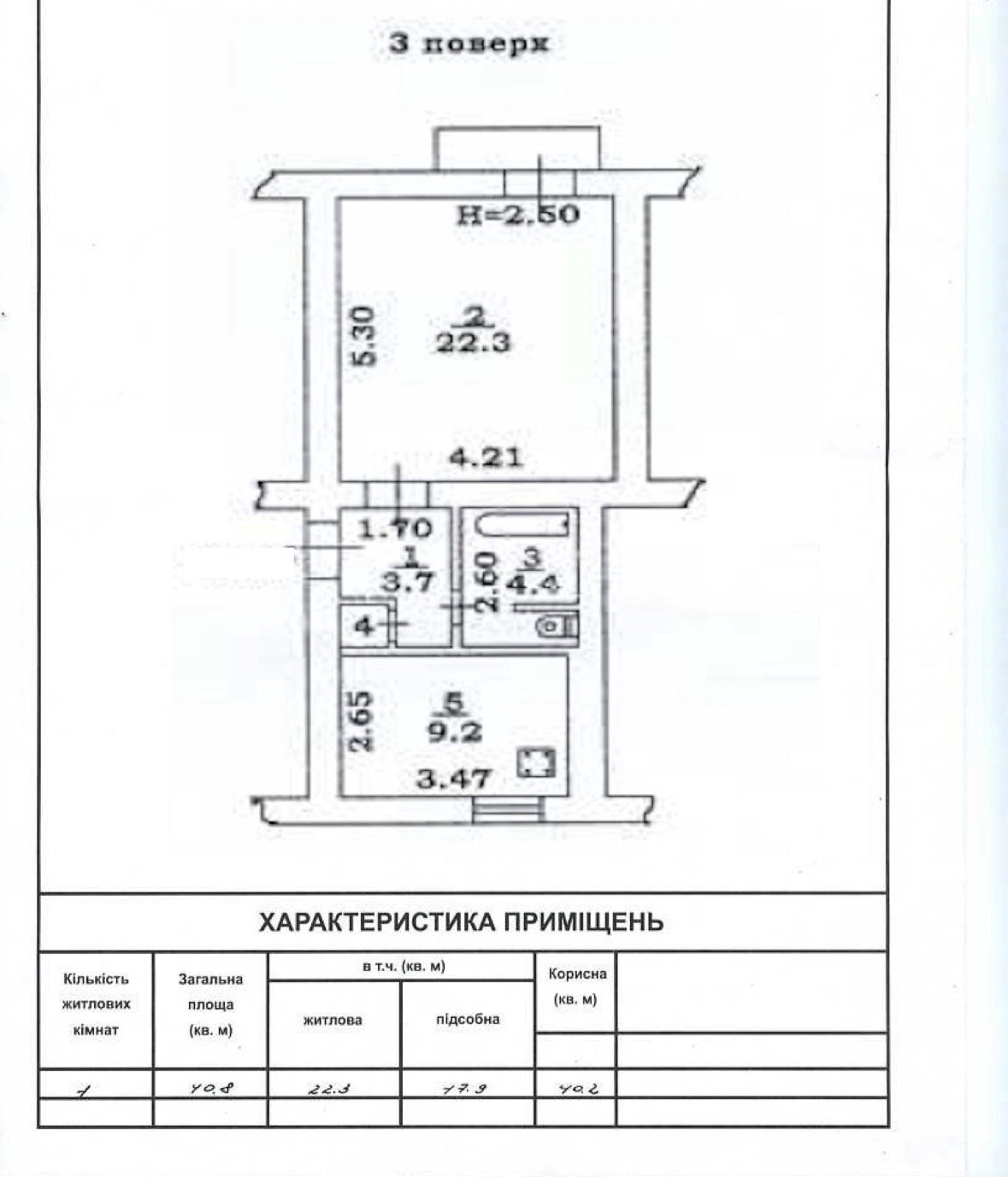 Квартира на вул. Богдана Хмельницкого, 41 м², 46 000$ — FAKTOR