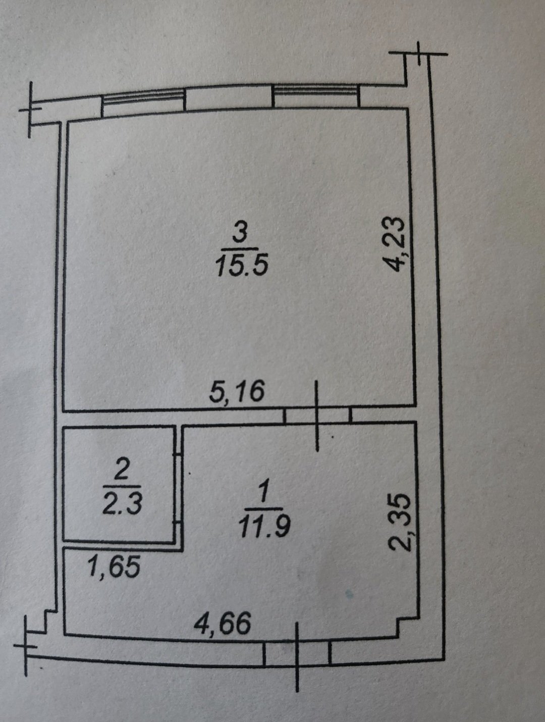 Квартира на вул. Разумовская, 35 м², 21 000$ — FAKTOR