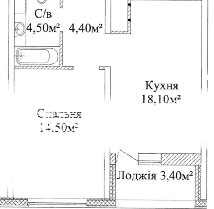 Квартира на ул. Жаботинского, 43 м², 46 000$ — FAKTOR