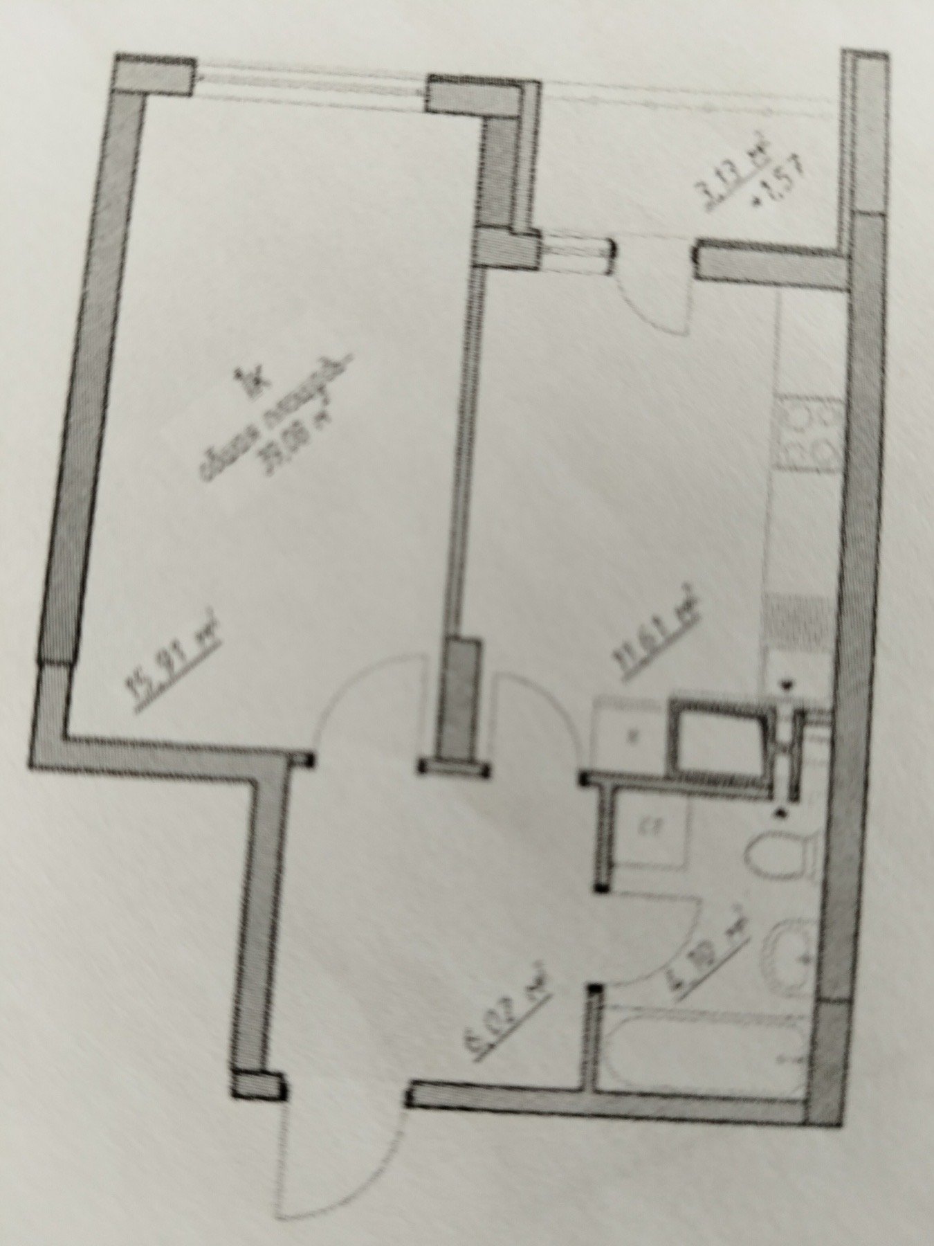 Квартира на ул. Глушко Академика проспект, 38 м², 52 000$ — FAKTOR