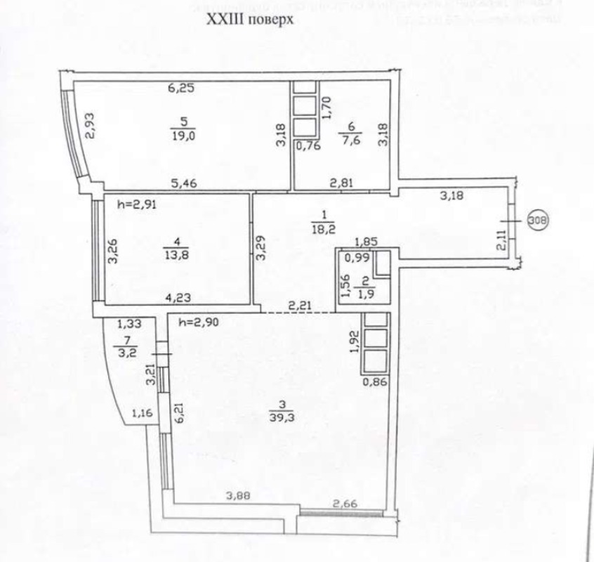Квартира на вул. Гагарина проспект, 103 м², 114 672$ — FAKTOR