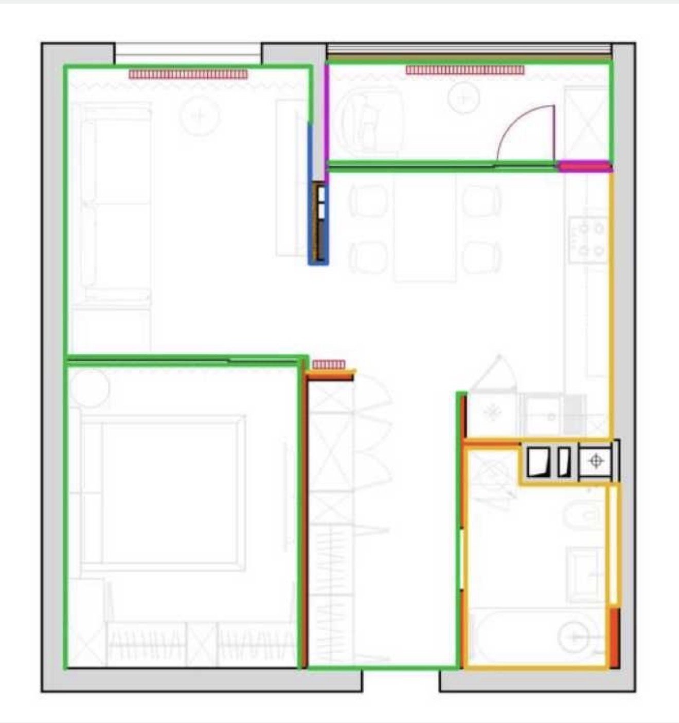Квартира на ул. Ивана Франко, 52 м², 135 000$ — FAKTOR