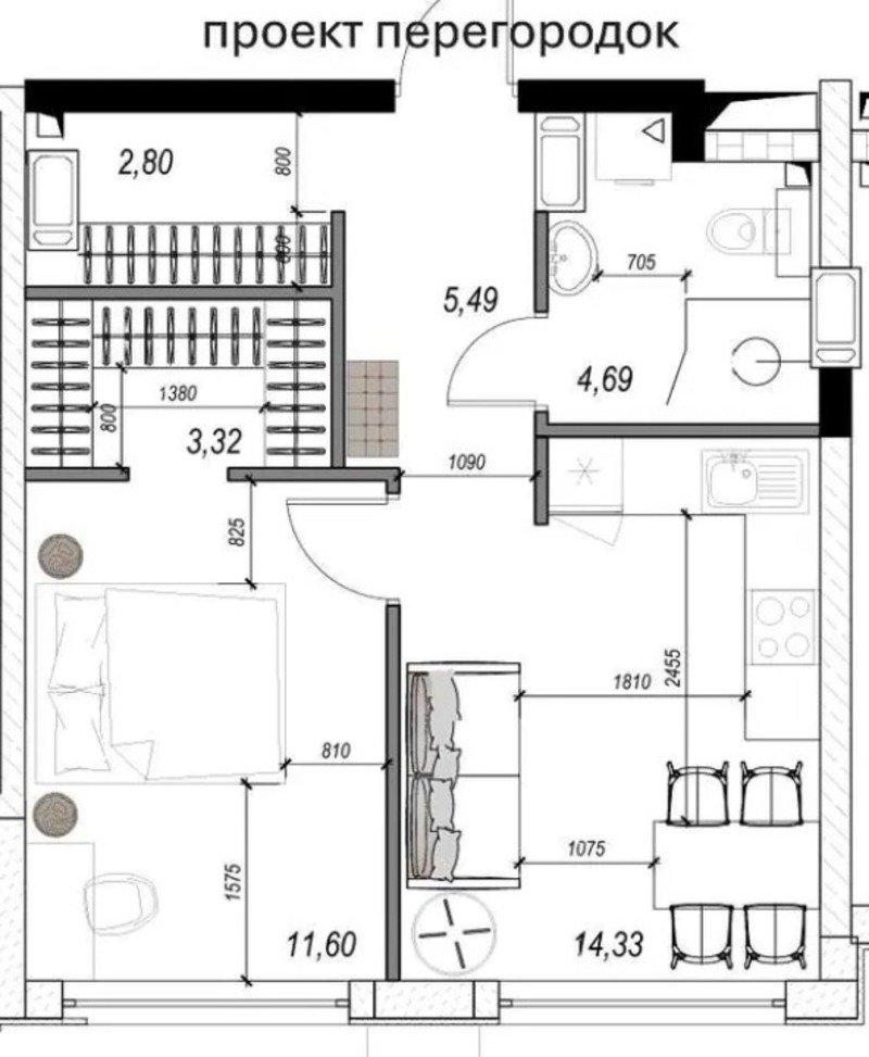 Квартира на ул. Филатова Академика, 44 м², 65 900$ — FAKTOR