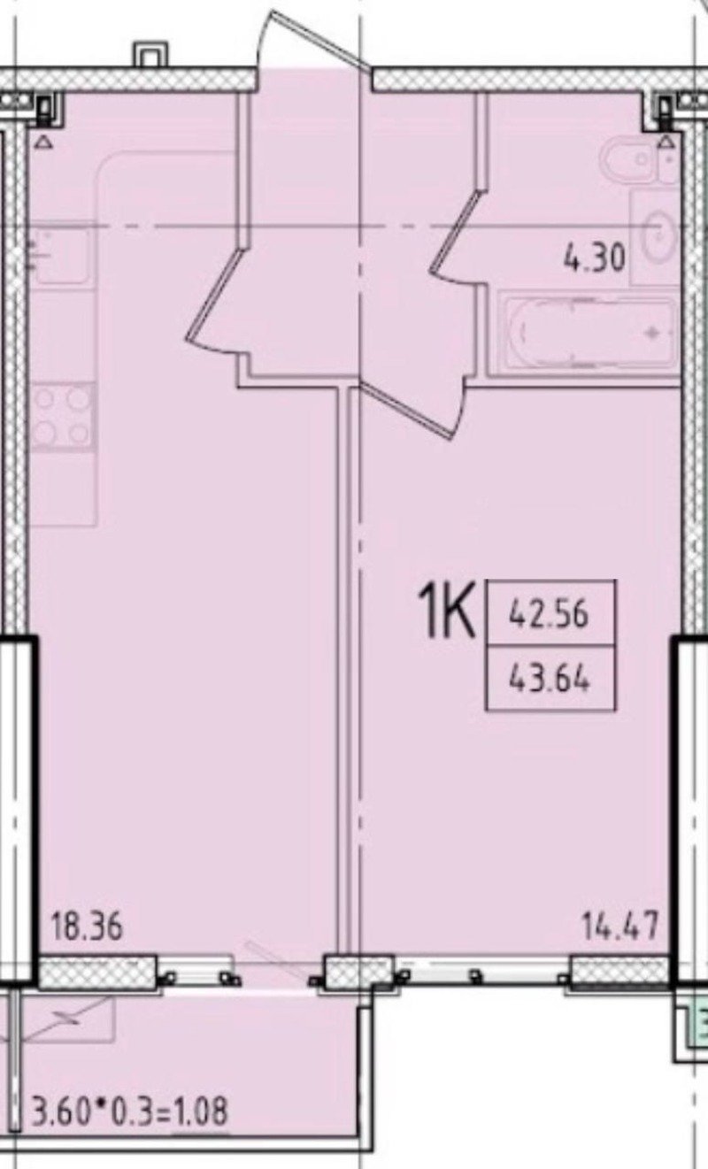 Квартира на вул. Генуэзская, 44 м², 60 000$ — FAKTOR