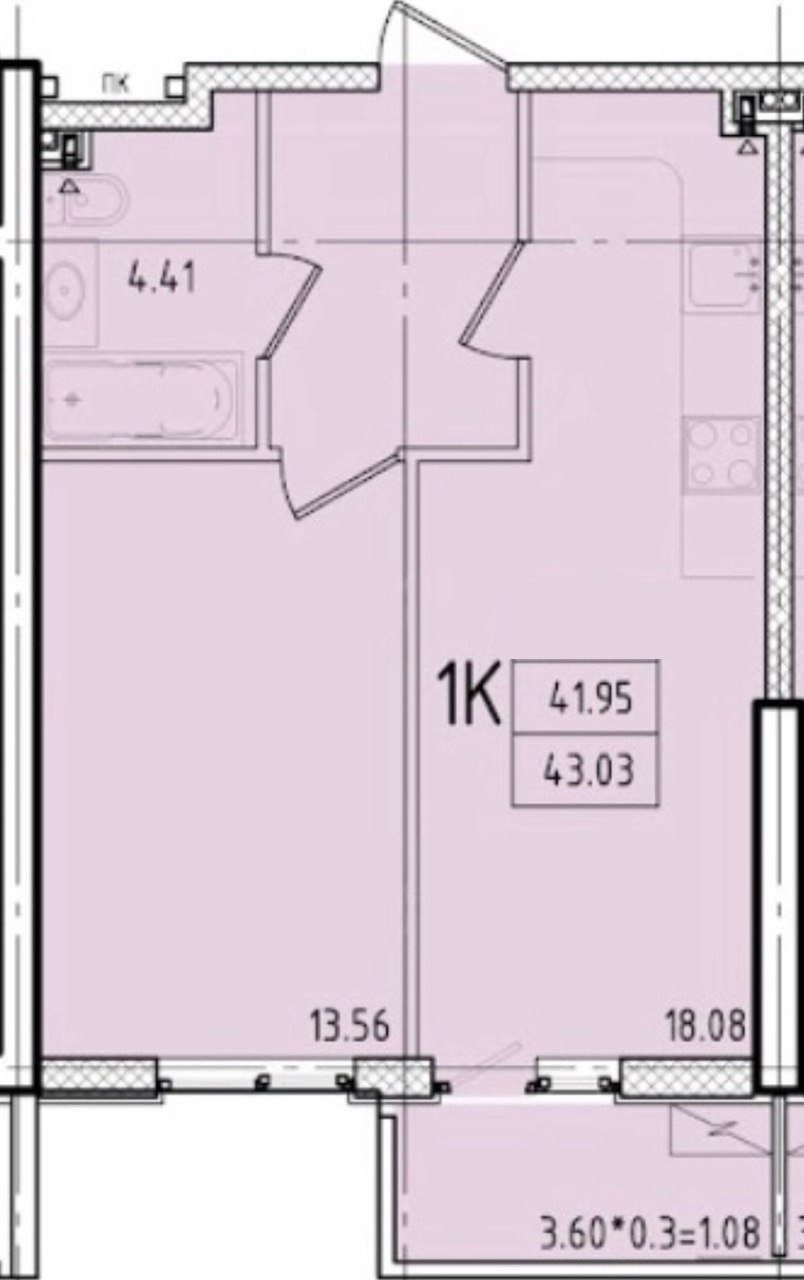 Квартира на вул. Генуэзская, 43 м², 60 000$ — FAKTOR
