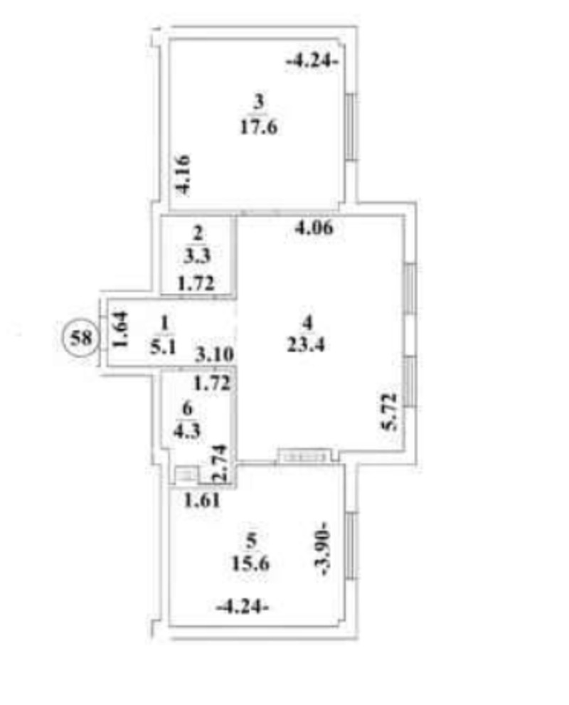 Квартира на ул. Семена Палия, 69 м², 57 000$ — FAKTOR