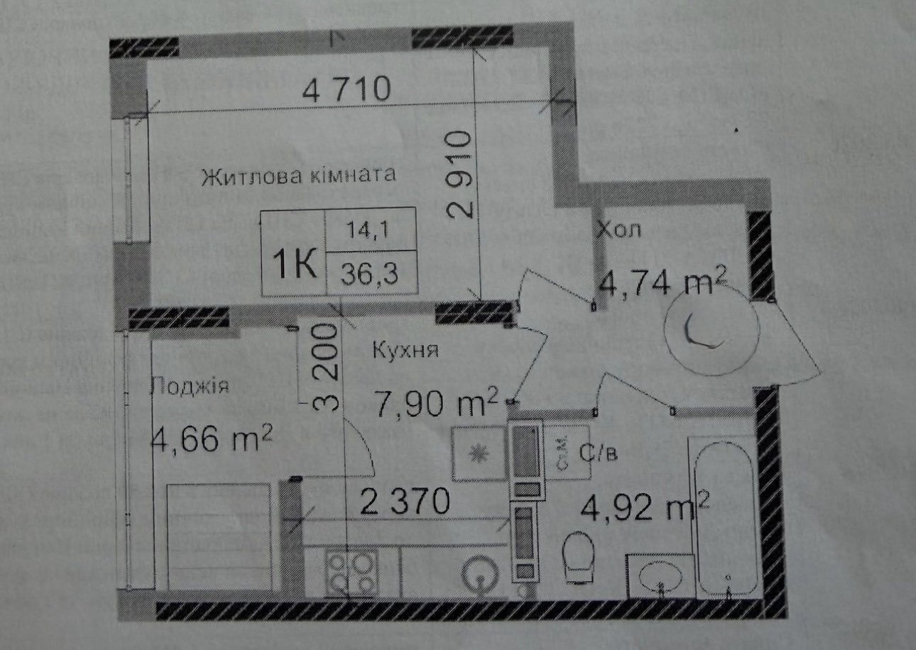 Квартира на ул. Михаила Грушевского, 36 м², 32 000$ — FAKTOR