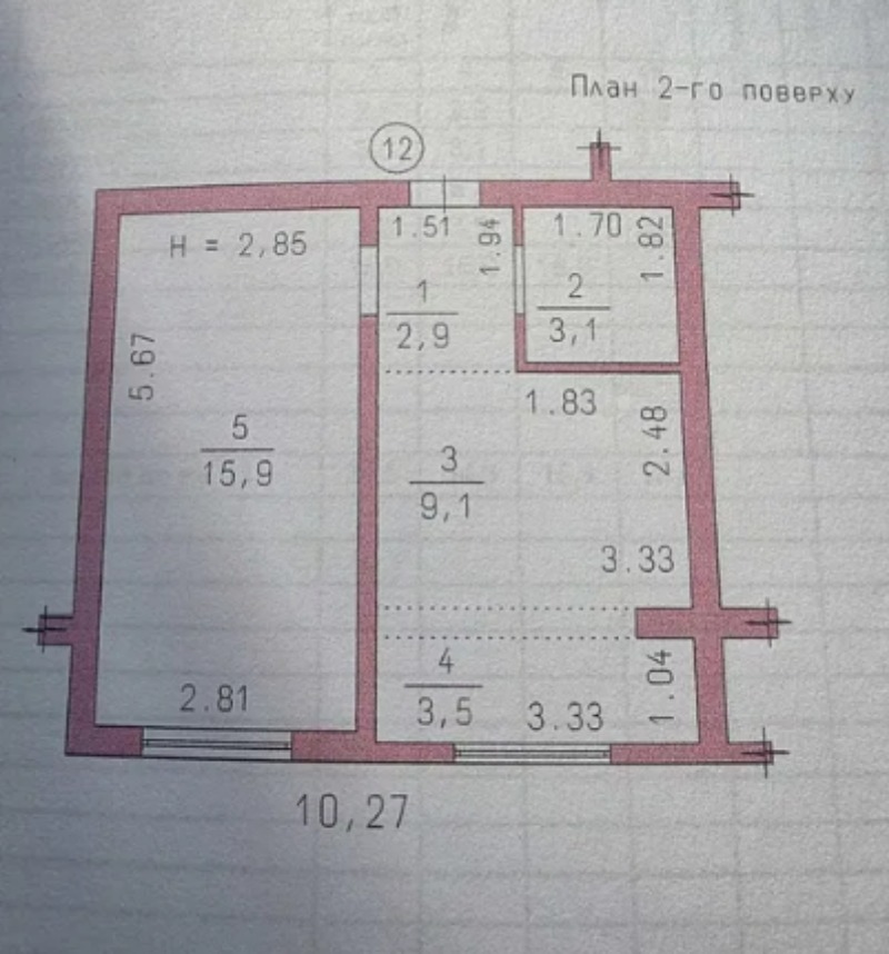 Квартира на ул. Трамвайная, 35 м², 30 000$ — FAKTOR