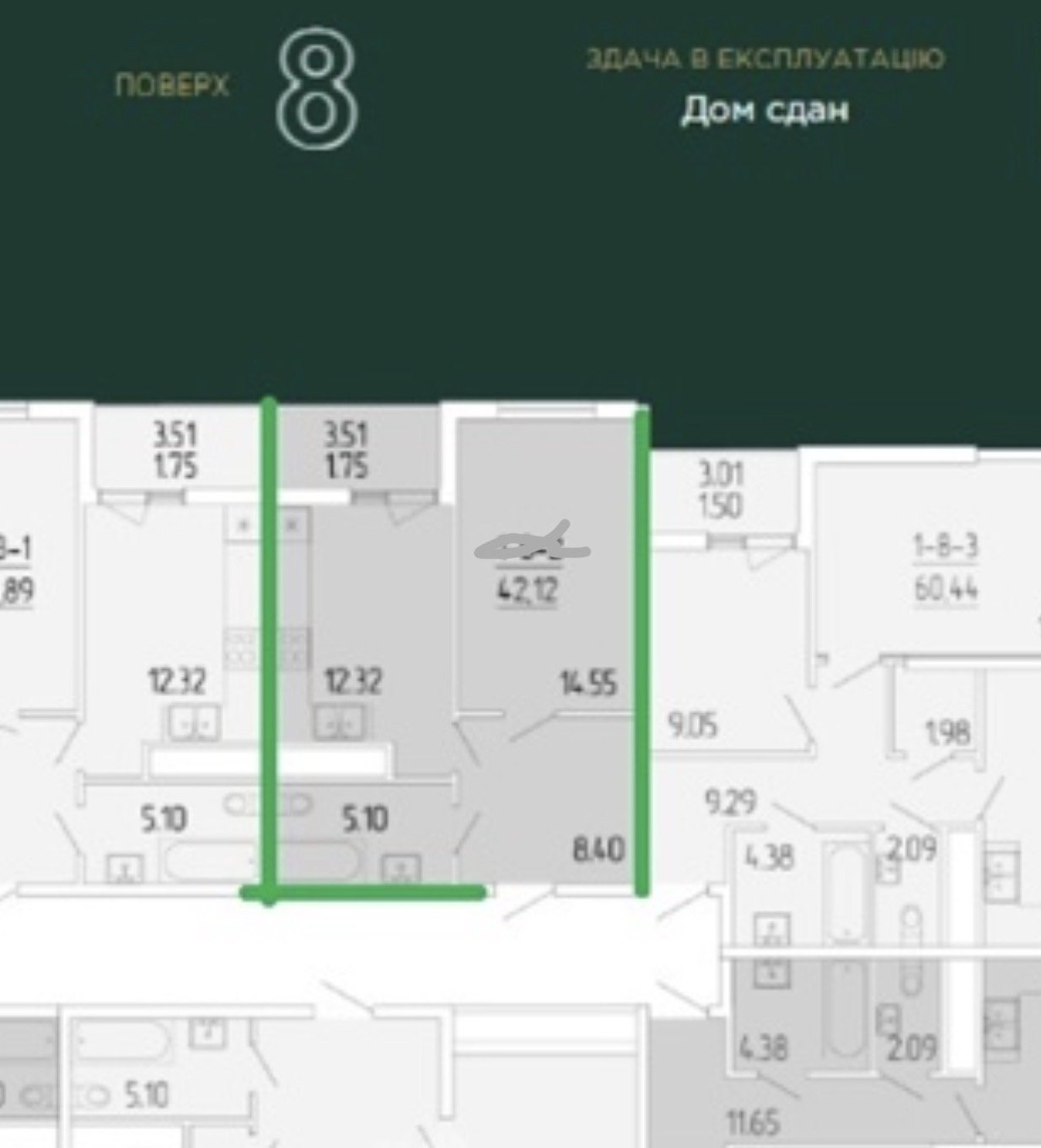 Квартира на ул. Краснова, 42 м², 55 000$ — FAKTOR