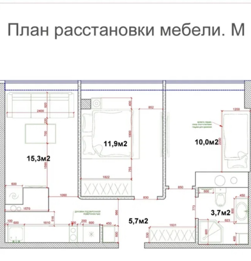 Квартира на вул. Жемчужная, 47 м², 65 000$ — FAKTOR