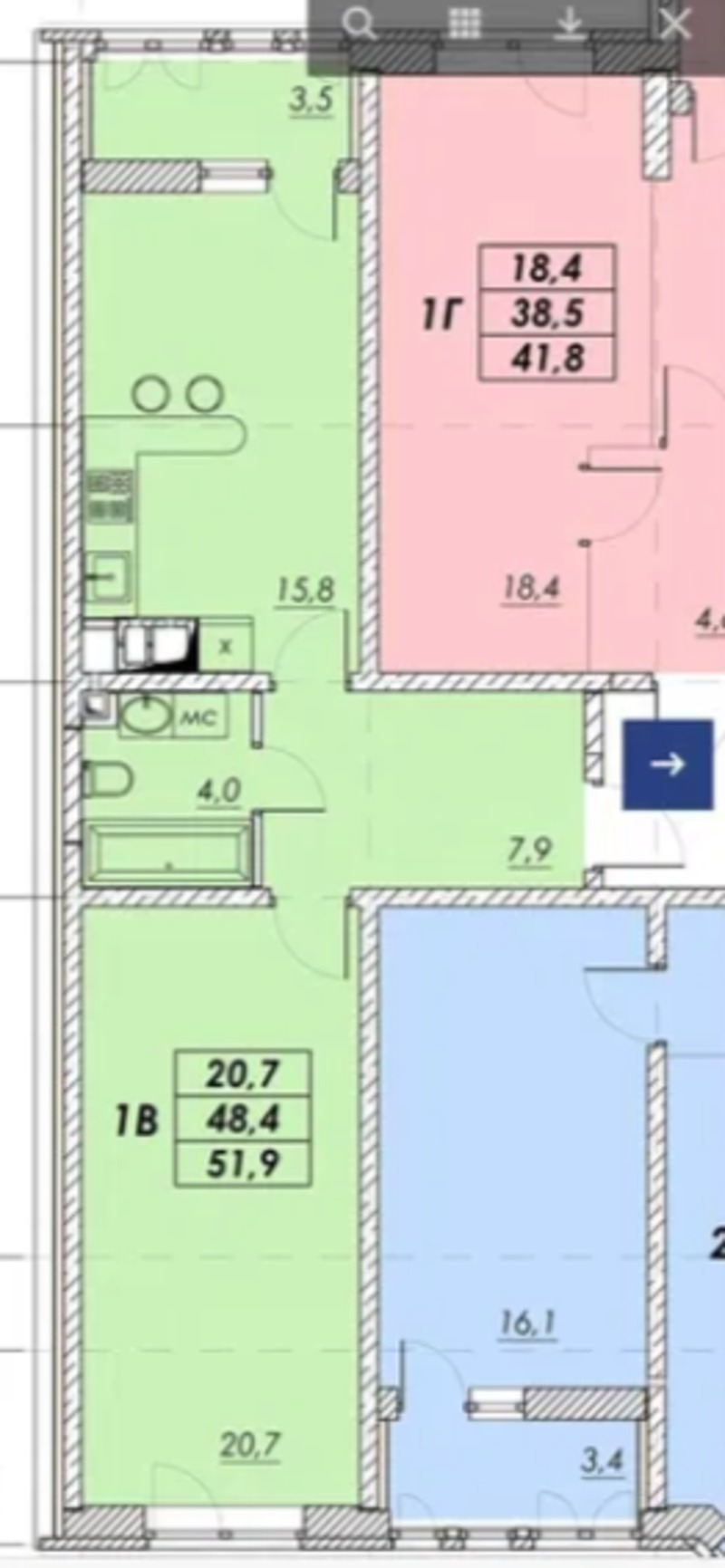 Квартира на вул. Прохоровская, 52 м², 51 000$ — FAKTOR