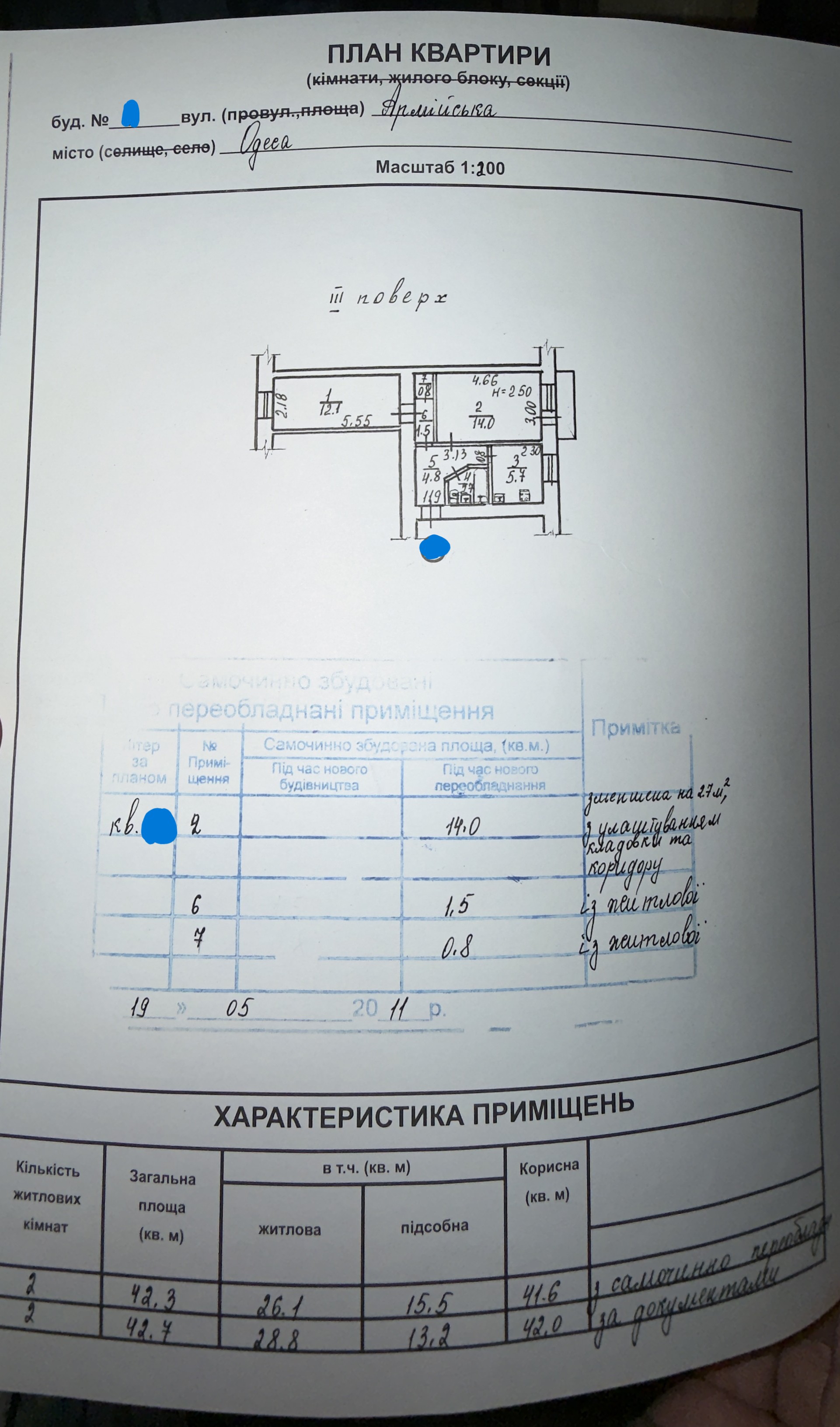 Квартира на вул. Армейская, 43 м², 40 000$ — FAKTOR